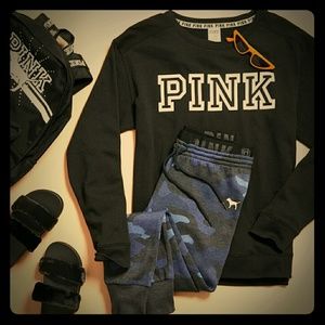 #pink #victoriasecret #shirt #joggers #cute💜